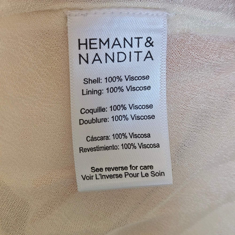 Hemant‎ and Nandita Saba Corset Floral Maxi Dress Bustier Size M NEW $548 - Picture 10 of 16